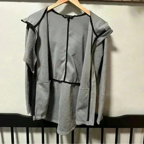 Athleta Women's Hoodie Small Modern Life Full Zip Grey Athletic Running Gym - Picture 8 of 13